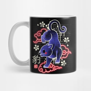 japanese panther street art Mug